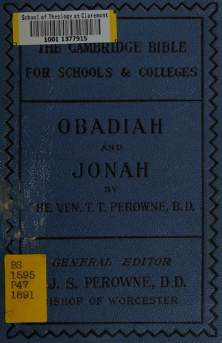 Obadiah and Jonah