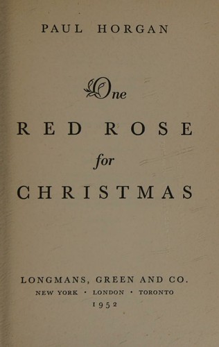 One Red Rose for Christmas
