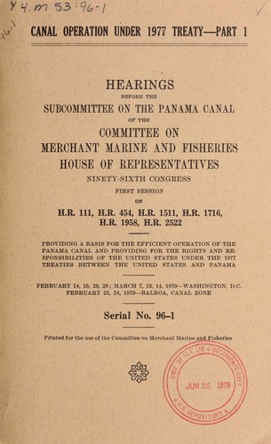 Canal operation under 1977 treaty