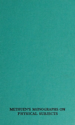 Order-disorder phenomena (Methuen's monographs on physical subjects)