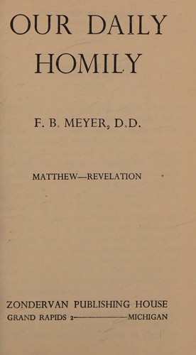 Our Daily Homily Matthew to Revelation
