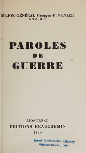 Paroles de Guerre