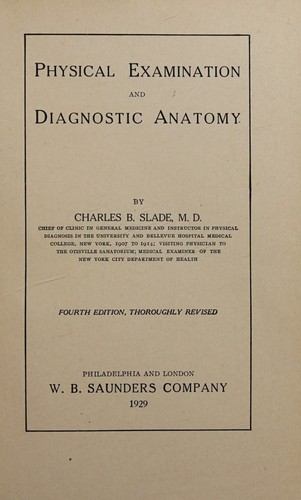 Physical examination and diagnostic anatomy