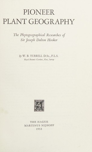 Pioneer Plant Geography