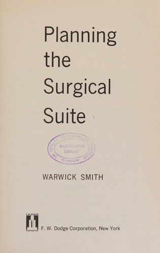 Planning the surgical suite