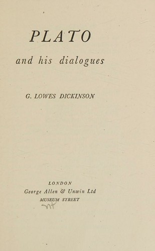 Plato and His Dialogues