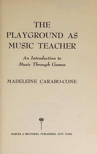 The playground as music teacher