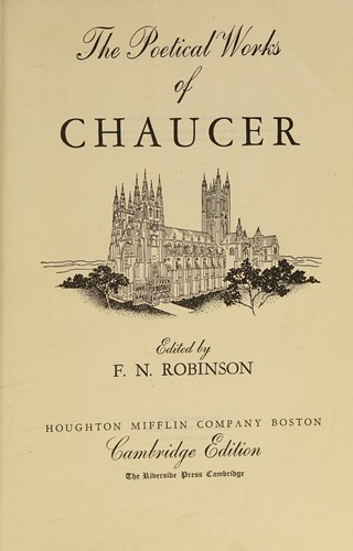 the poetical works of chaucer