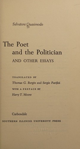 The poet and the politician,