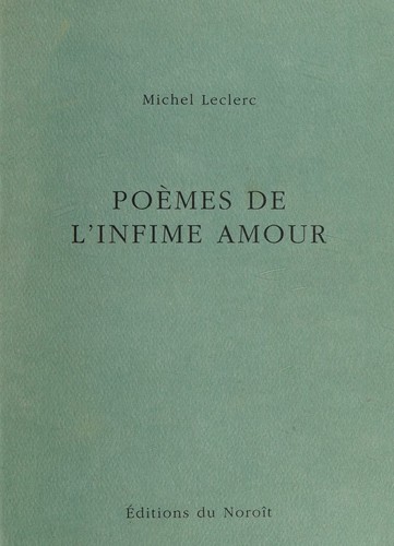Poèmes de l'infime amour