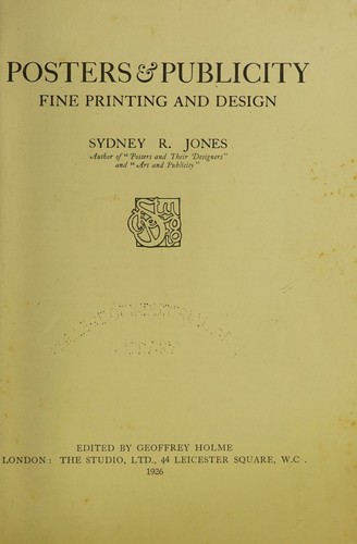 Posters & publicity, fine printing and design