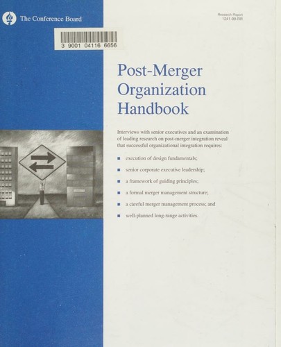 Post-merger organization handbook