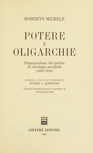 Potere e oligarchie