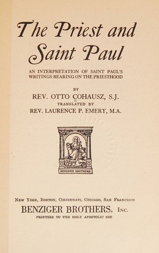 The priest and Saint Paul;