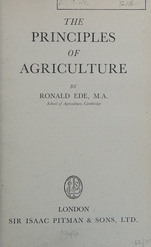 The Principles of Agriculture