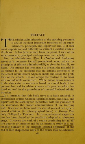 Problems of the Teaching Personnel