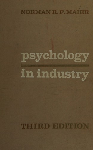 Psychology in industry