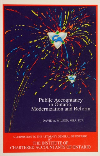 Public accountancy in Ontario