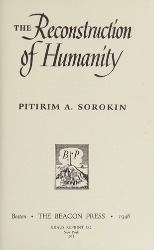 The reconstruction of humanity