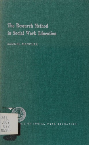 The research method in social work education