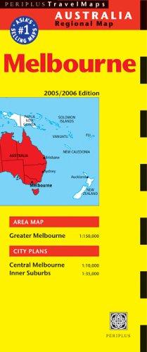Map-Melbourn Travel 2/E (Periplus Maps)