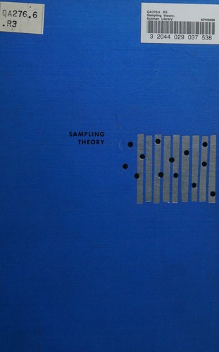 Sampling Theory (McGraw-Hill Series in Probability and Statistics)