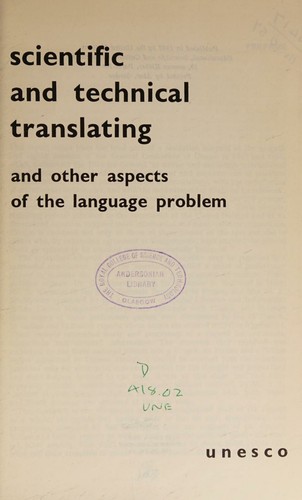 Scientific and Technical Translating