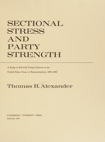 Sectional stress and party strength