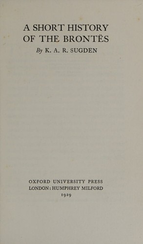 A short history of the Brontës