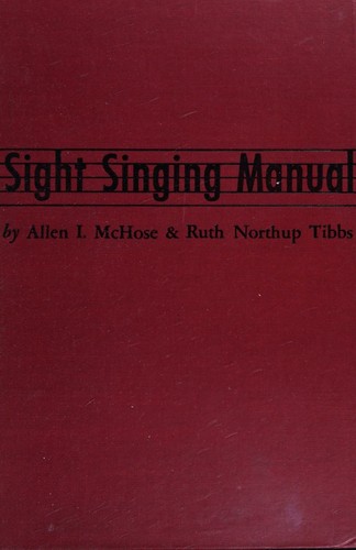 Sight-singing manual, (Eastman School of Music series)