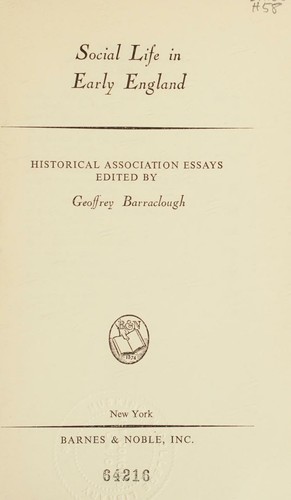 Social Life in Early England
