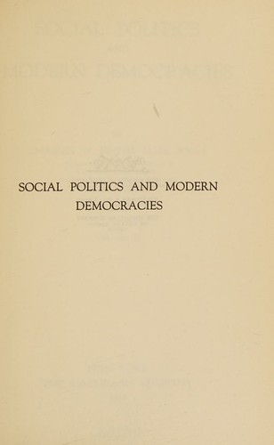 Social politics and modern democracies