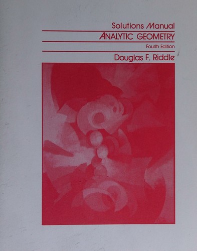Solutions Manuals--Analytic Geometry
