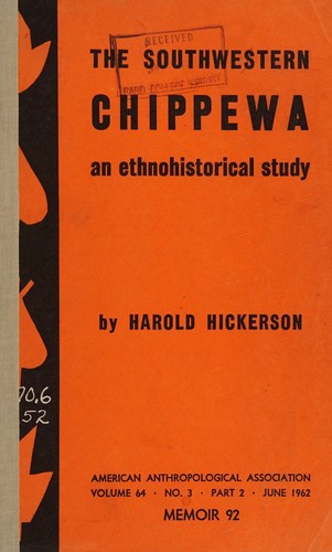 The Southwestern Chippewa an Ethnohistorical Study