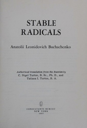 Stable Radicals