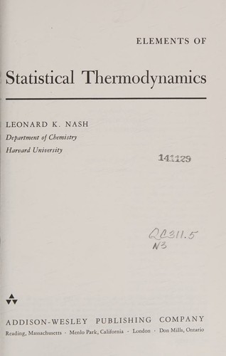 Statistical Thermodynamics