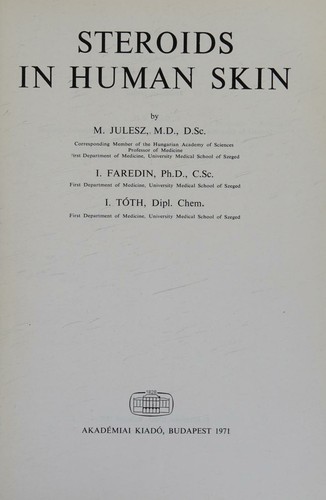 Steroids in human skin