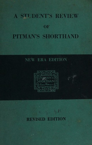 A student's review of Pitman's shorthand