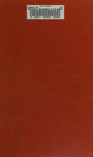 Studies in the legibility of printed text