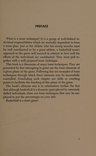 Successful team techniques in basketball