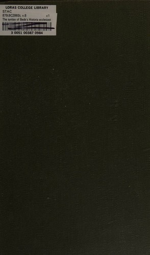 The syntax of Bede's Historia ecclesiastica ..