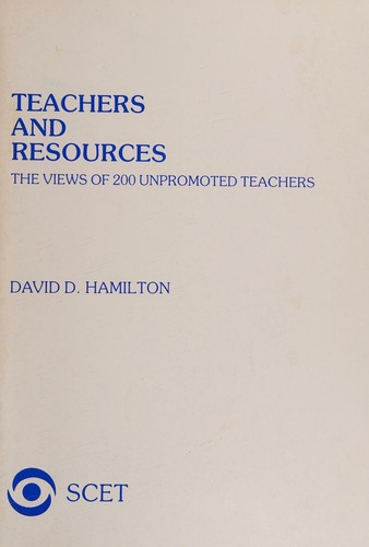 Teachers and resources