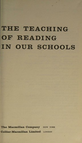 The teaching of reading in our schools