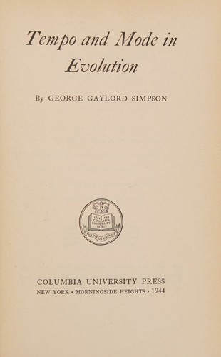 Tempo and Mode in Evolution