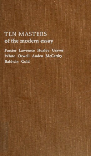 Ten masters of the modern essay