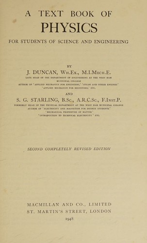 A Text Book Of Physics For The Use Of Students Of Science And Engineering. Part 5