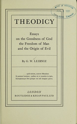 Theodicy