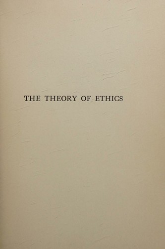The Theory of Ethics