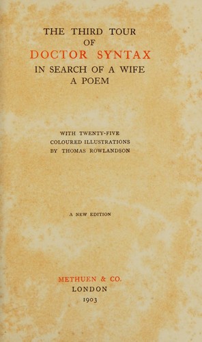 The Third Tour of Dr Syntax in Search of a Wife