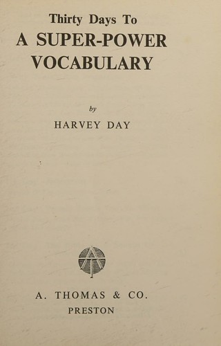 Thirty days to a super-power vocabulary
